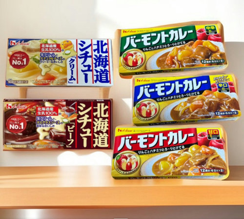 Japanese curry and stew blocks — Vermont Curry and Hokkaido Stew
