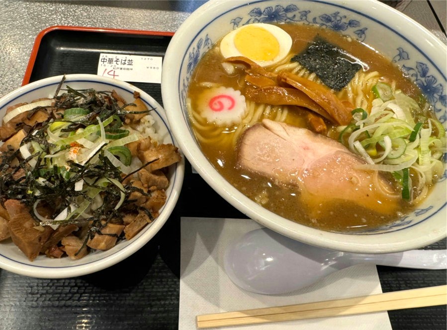 Tomita ramen Char-siu pork rice
