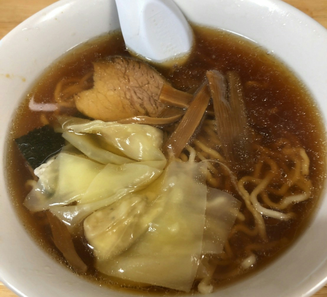 A bowl of classic Tokyo-style shoyu ramen served at Tani Ramen in Yurakucho, Tokyo.